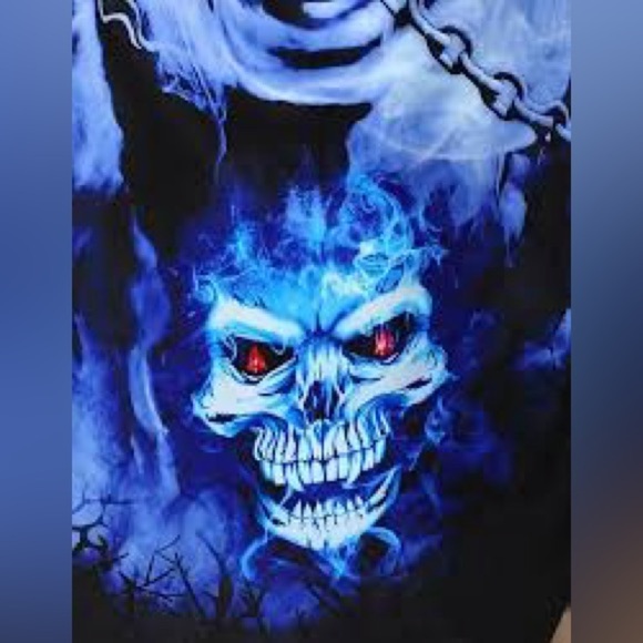 Wizard land Sz 8-10 yrs old Boy's kids Grim Reaper costume - Picture 2 of 11